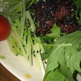 梅肉水菜サラダ